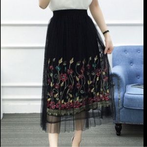 Studio West Rayon A-line Skirt
